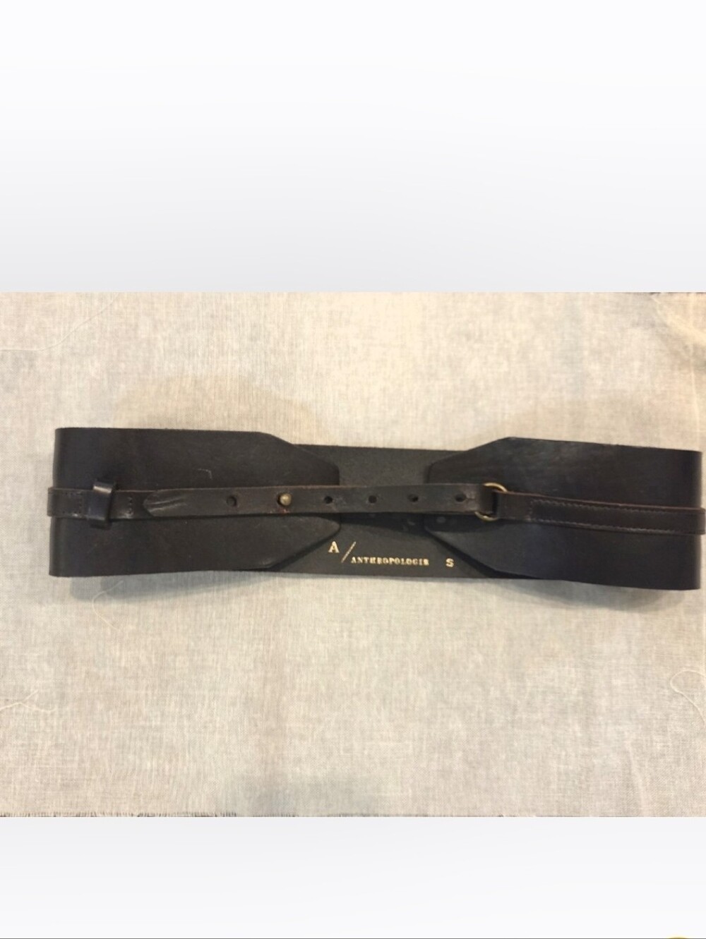 Anthropologie Leather Corset Belt - Picture 3 of 7